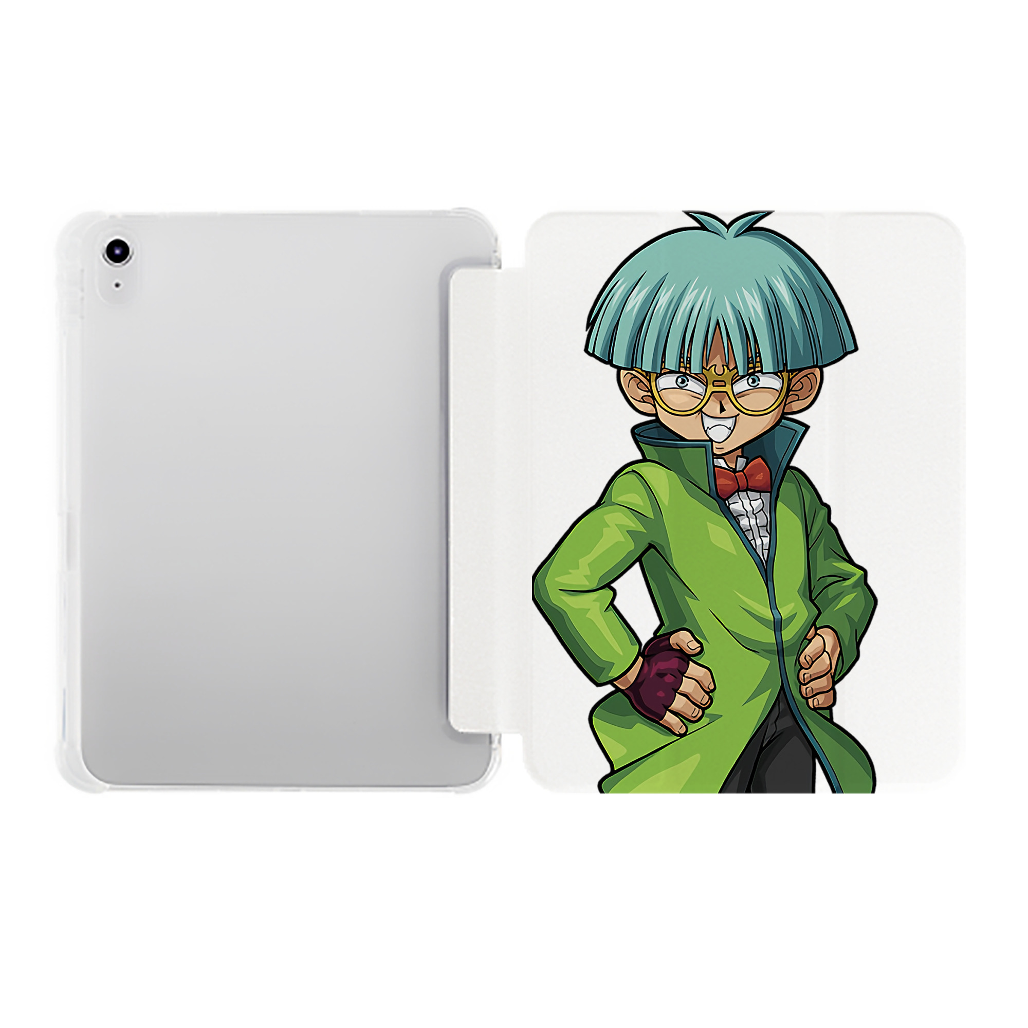 （画像用） 遊☆戯☆王 Yu-Gi-Oh! IPad ケース ペン収納付き 三つ折りスタンド PUレザー×シリコン 対応機種9.5/10.5/10.9インチ